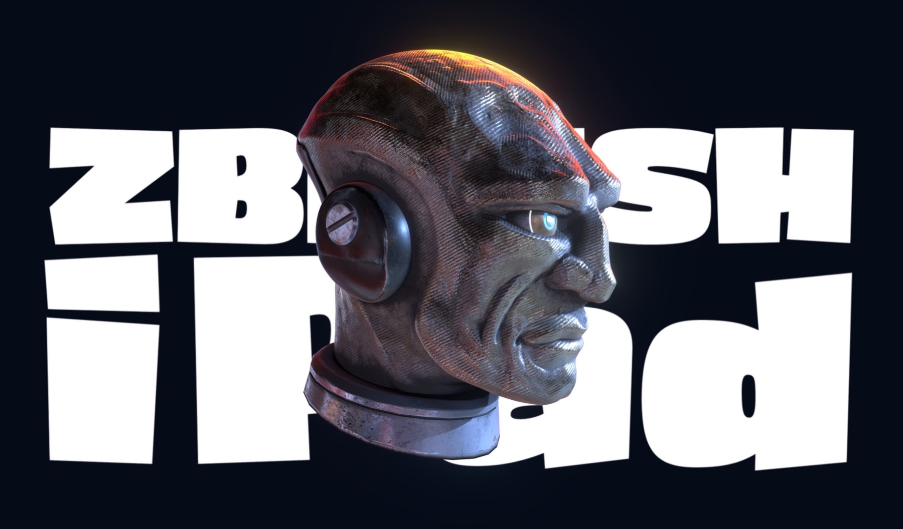 Alien Head V2, sculpted entirely on iPad.
