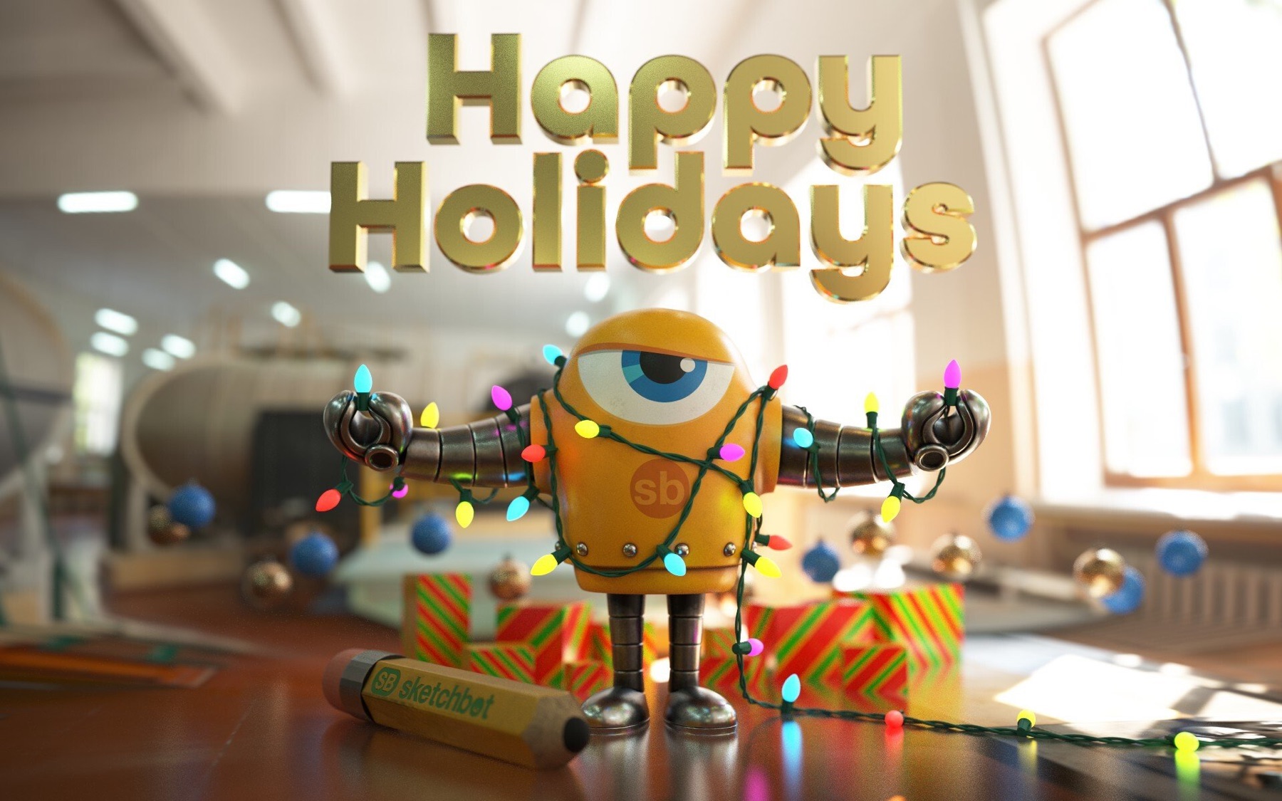 Sketchbot getting the lights up.