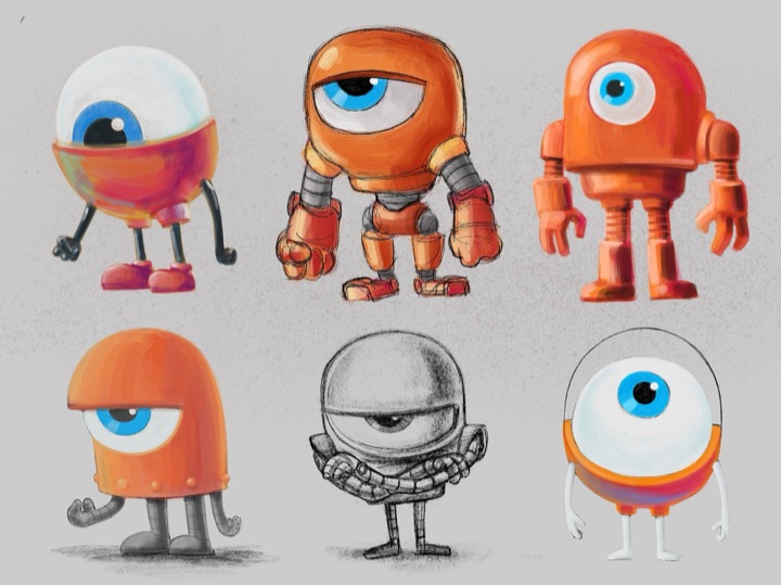 Eye Pilot Character Sketches
